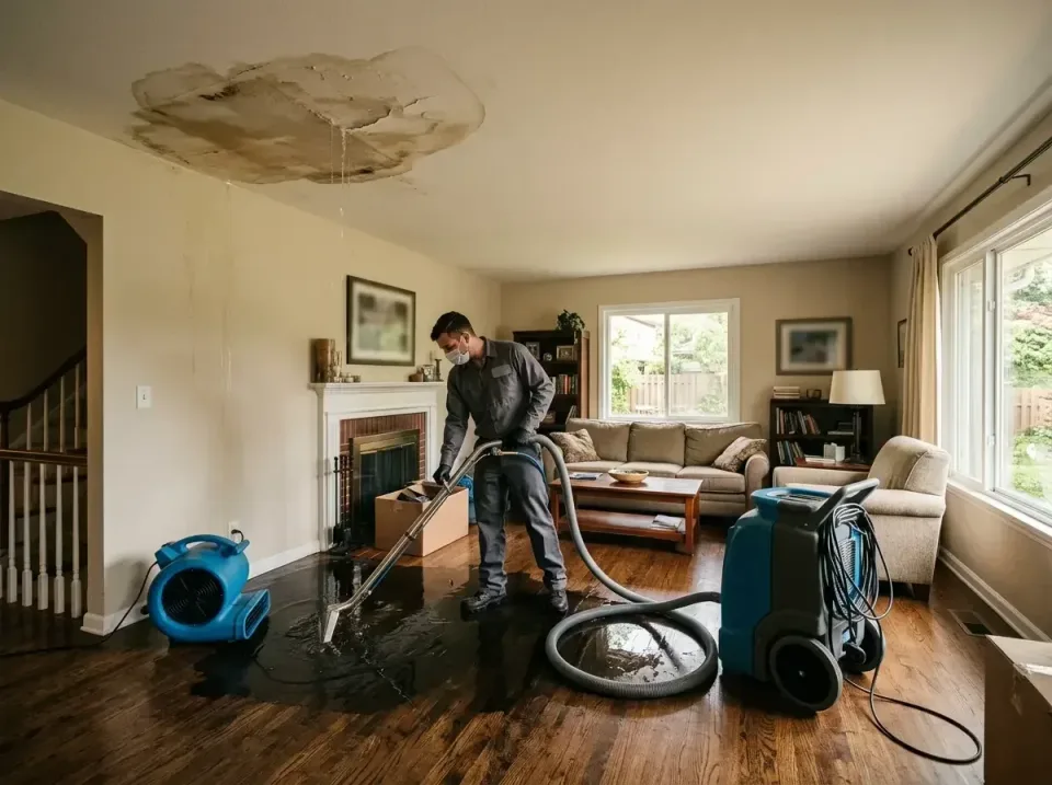 attic-pipe-burst-ceiling-drip-008 — frequently asked questions, Water Damage Restoration & Carpet Care in Sierra View, PA